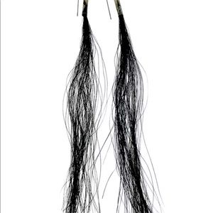 Helmet Lang Limited Edition Horsehair Earrings 10”